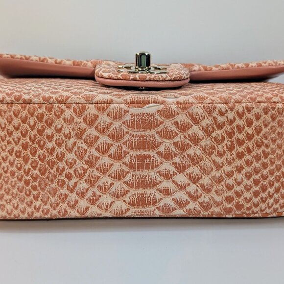 Chanel Salmon Pink Mini Rectangular Classic Flap Bag in Exotic Leather - Picture 7 of 16
